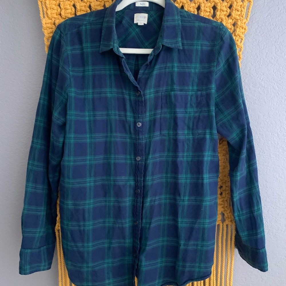 J Crew Plaid Flannel shirt
